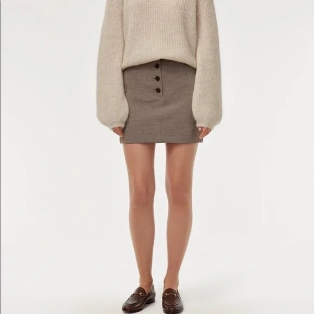 Little Moon by Aritzia Daylily Plaid Mini Skirt | Size 4
